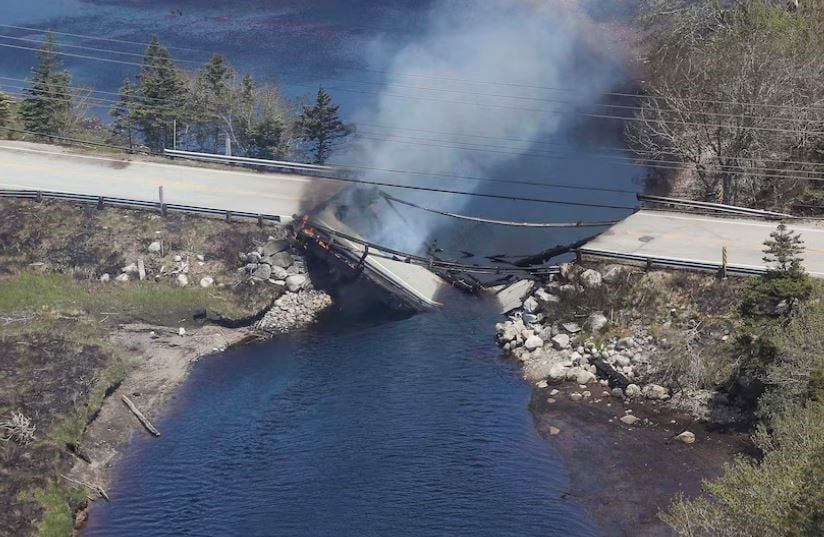 The extent of damage after Quebec was hit hard by wildfires. (AP)