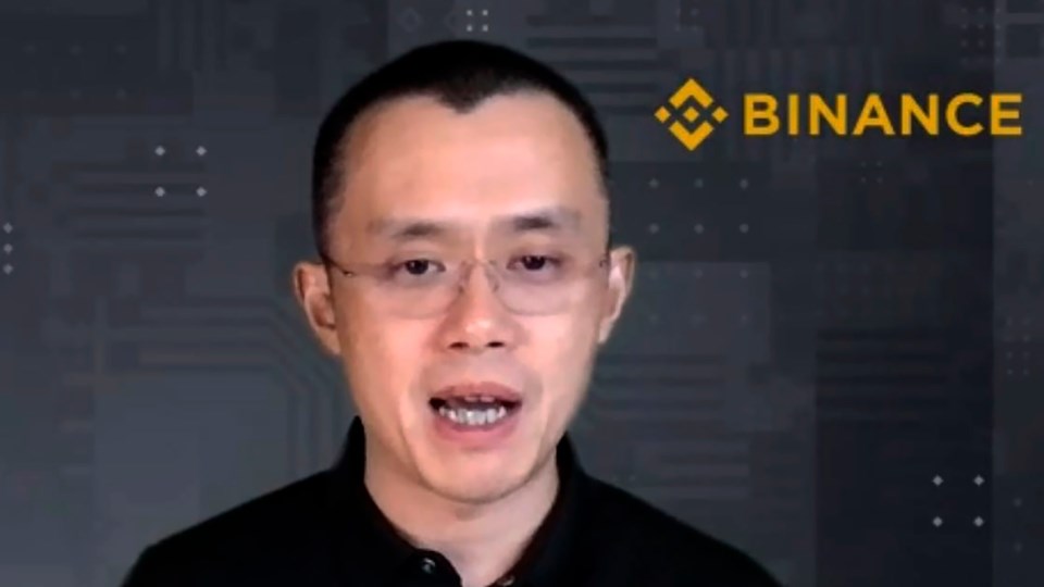 FILE – Binance CEO Changpeng Zhao answers a question during a Zoom meeting interview with The Associated Press on Nov. 16, 2021. (AP)