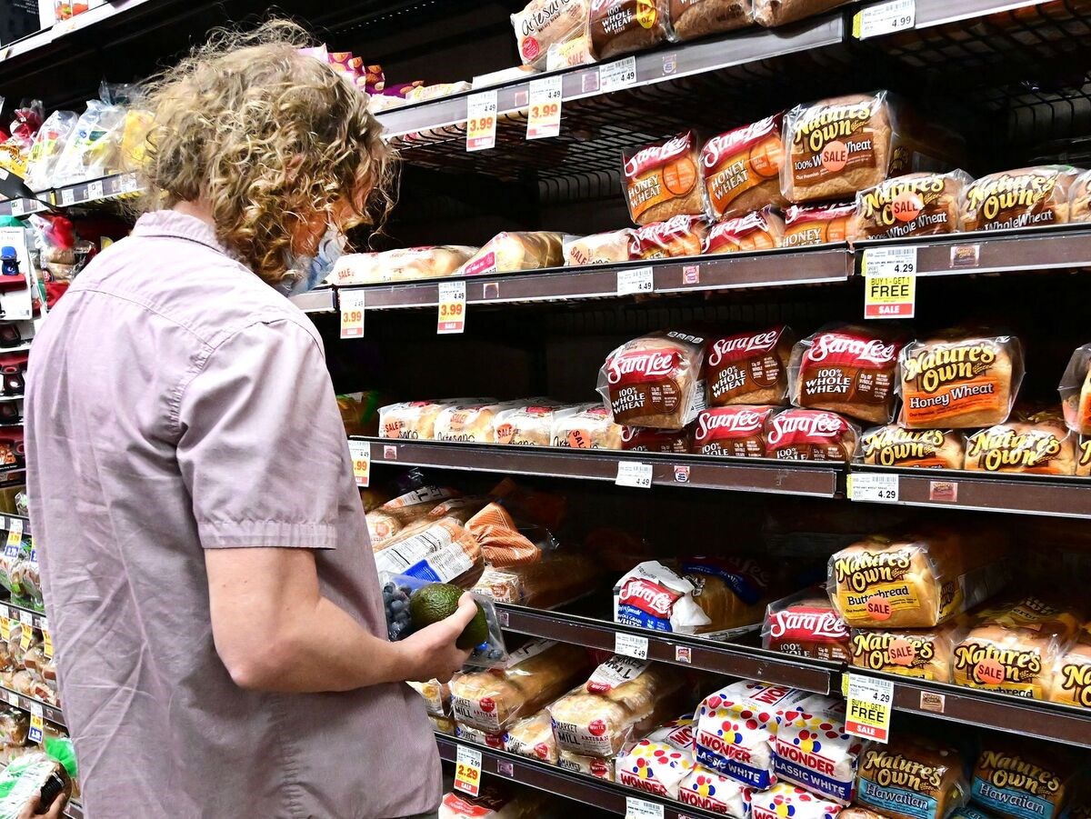 A woman shopping at a grocery shop. (AFP)