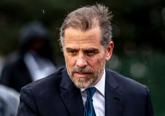 Hunter Biden, the son of President Joe Biden, speaks to guests at the White House Easter Egg Roll on the South Lawn of the White House on April 18. (AP)