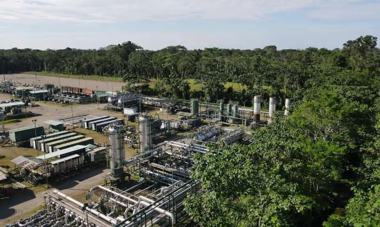 A Petroecuador oil processing centre in Yasuní national park. Photograph: Rodrigo Buendía. (AFP via Getty Images)