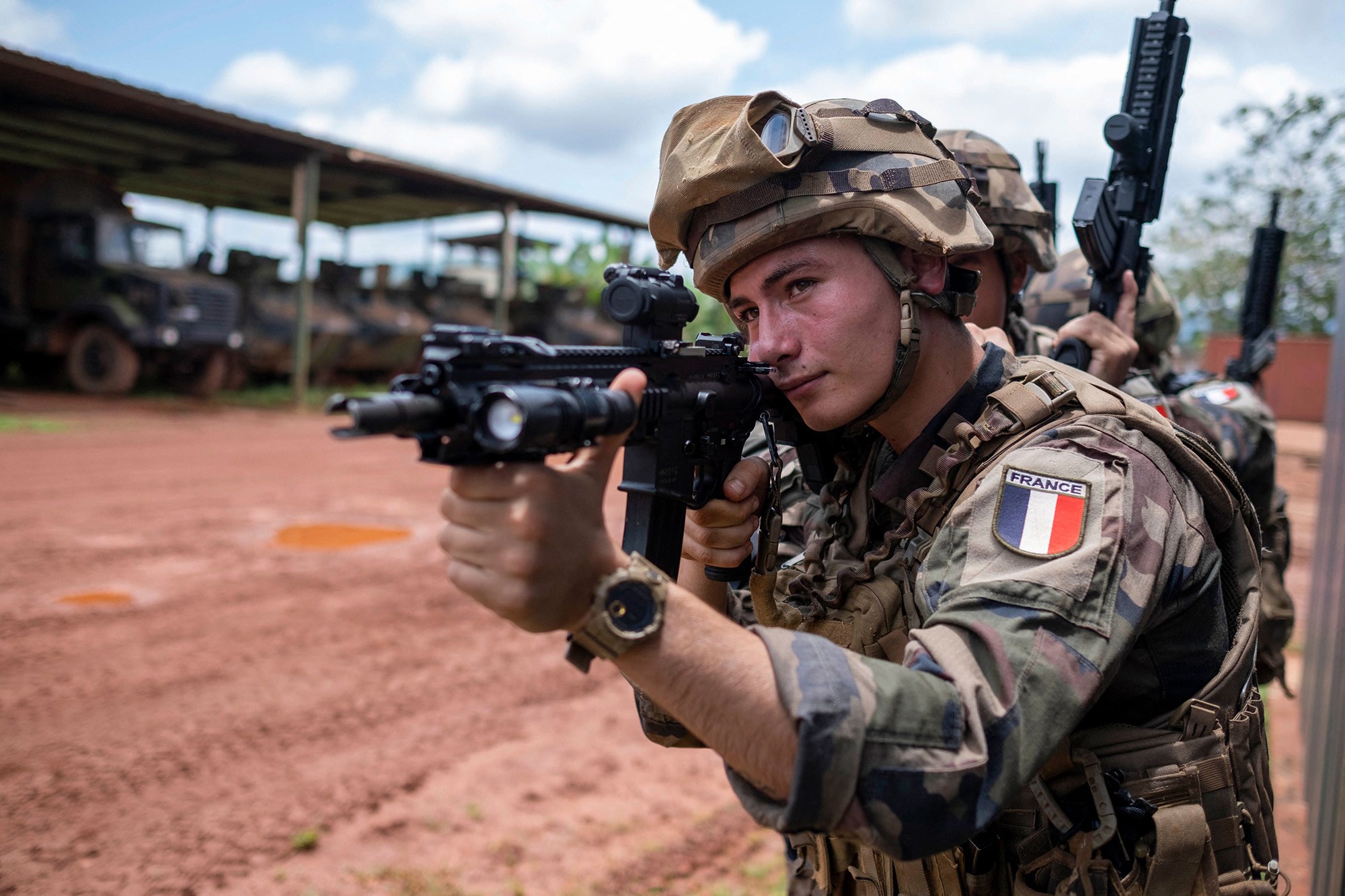 French soldiers from the 1st Spahi Regiment. (AFP via Getty Images)