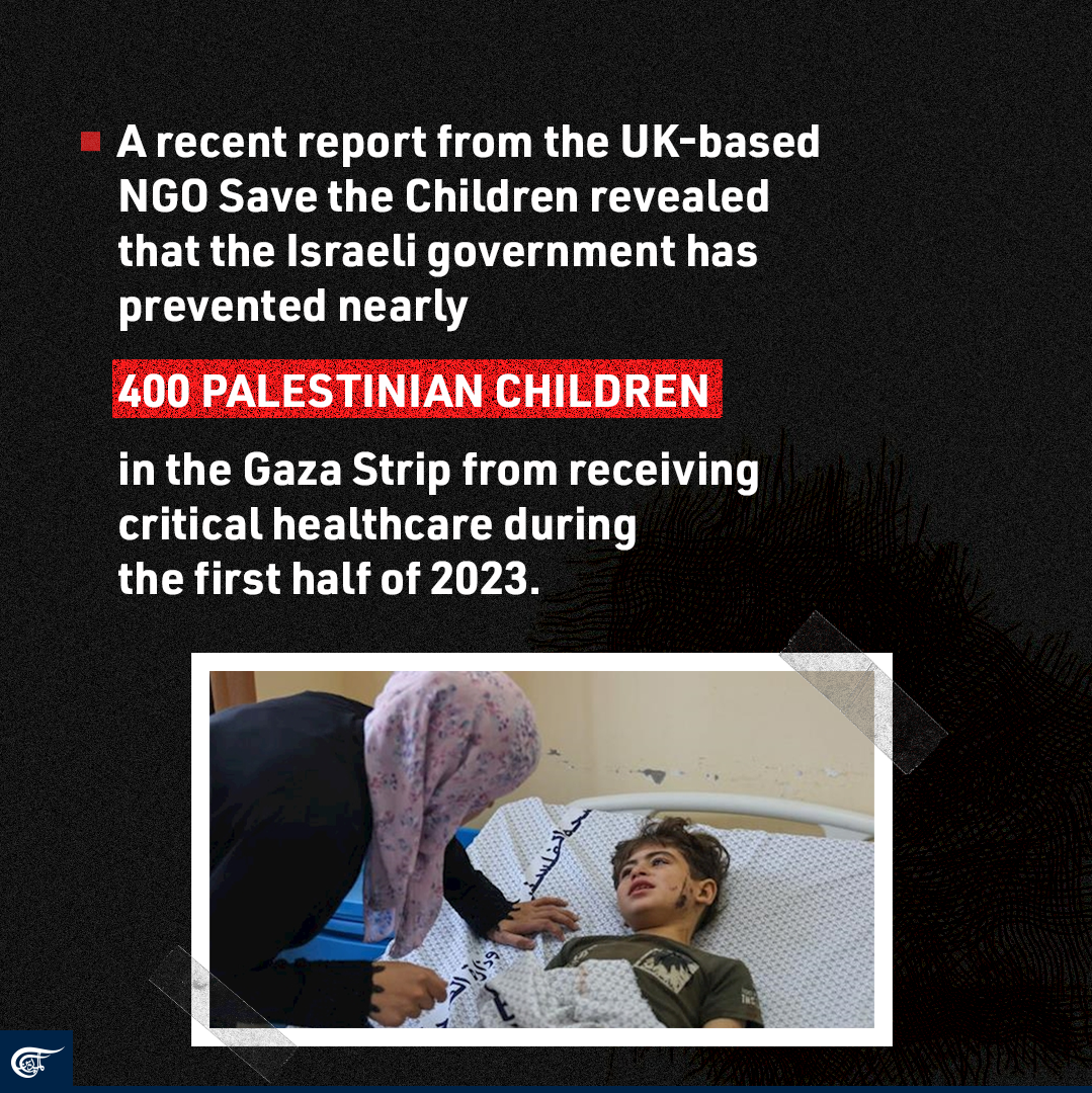 At least 400 sick children in Gaza risk death under Israeli siege
