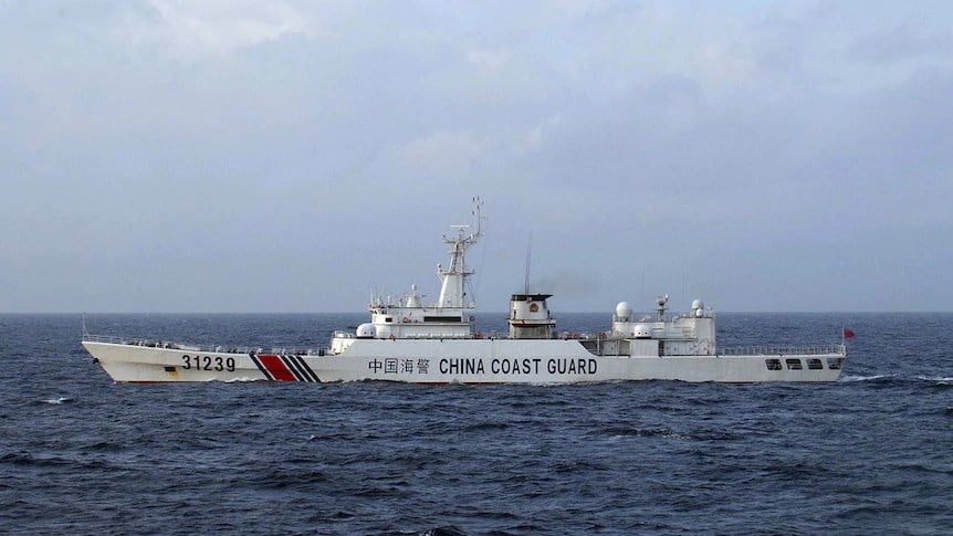 China Coast Guard vessel navigates South China Sea (AFP, APAN Coast Guard)