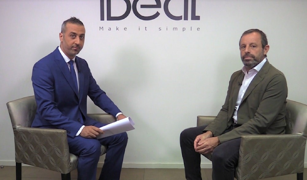 Former Barcelona President Sandro Rosell in an Interview with Al Mayadeen Network